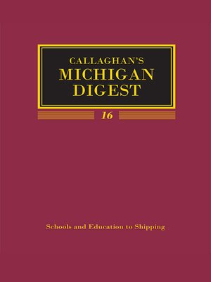 cover image of Michigan Digest